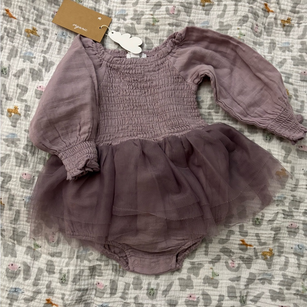 Purple Long Sleeve Baby Dress